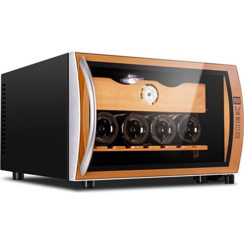 Intelligent Cigar Humidor Cabinet Cedar Wood Cigar Wine Tea Humidor Moisturizing Cigars Energy saving No Noise With Hygrometer