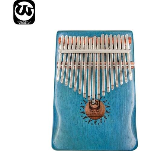 Walter.t Mahogany Acacia 17 Keys kalimba bag thumb piano Musical instrument calimba vibraphone xylophone key portable keyboard
