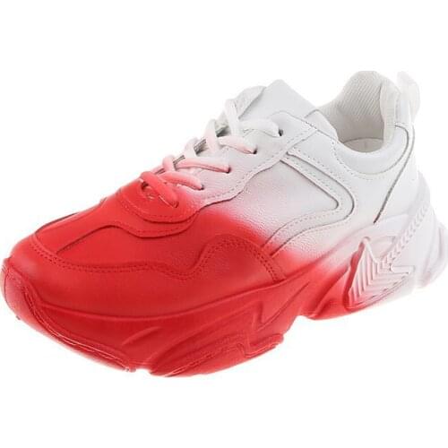 2021 New Women Fashion Casual Sneakers Unisex Lace Up Muffin Bottom Wedges Shoes Female Indoor All-Match Cross Tied Footwear