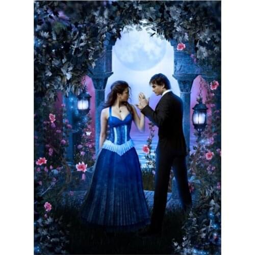 5D DIY Full Round/Square Diamond Painting The Vampire Diaries 3D Embroidery Cross Stitch Rhinestone Mosaic Home Decor Art Yy54