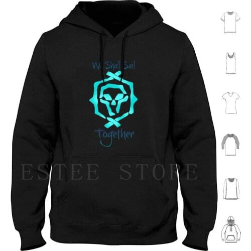 Athena " We Shall Sail Together " Hoodies Long Sleeve Vafoxdesigns Pirate Pirates Athena Pirate Legend Athena We
