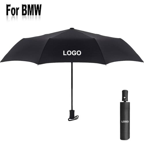 Car Badge Umbrellas For BMW Logo Auto Automatic 3 Fold Rain Women Umbrella Men Wind Resistant Portable Travel Parasol Luxury