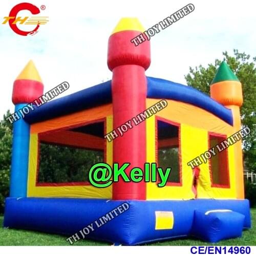 Free air shipping 4*4m colorful inflatable bouncer for sale, commercial inflatable jumping castle, carnival inflatable castles