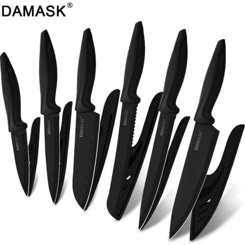 Наборы ножей из нержавеющей стали Damask China At AliExpress