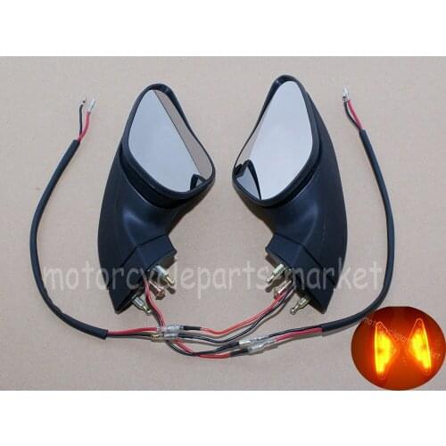 For Ducati 848 1098 1098S 1098R 1198 1198S 1198R Turn Signal Lights Rear View Side Rearview Mirrors Motorcycle Accessory