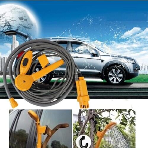 Car Rain Shower Sprayer Portable Camping Shower 12V Outdoor Car Wash Set Travel for Pet Dog Car Wash