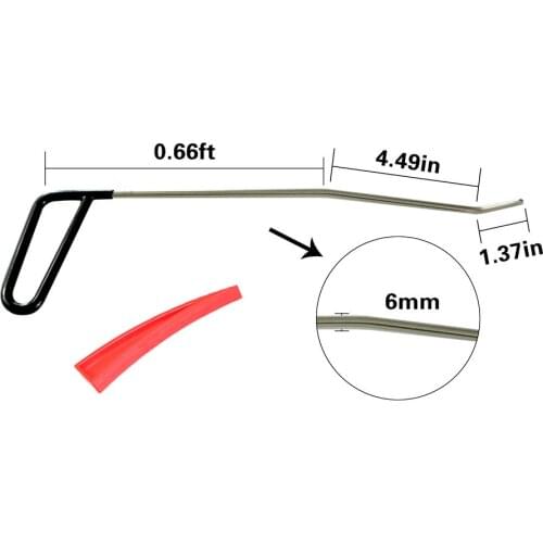 Black Color Hook Tool C2 - Perfect For Dent Removal And Door Dings Hail Repair Hand Tools With Wedge