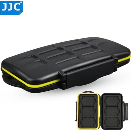 JJC MC-XQD6 Water-resistant Anti-shock XQD Card Holder Camera Memory Card Bag Case Storage Protector Cover For 6 XQD Cards