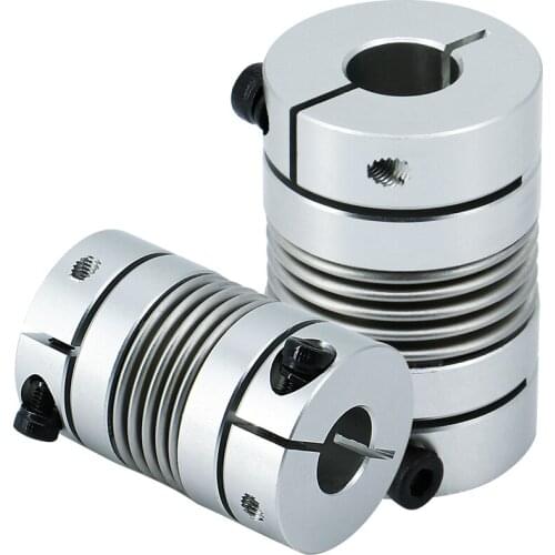LB-B- D32L48 Bellows Coupling Aluminum Alloy Encoder Step Servo Motor Screw Spring Elastic Flexible Coupling