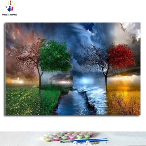 Diy new digital oil painting art painting pigment starry sky earth pattern home decoration gift