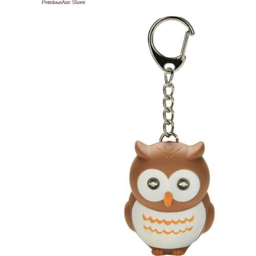 New Children Toy Gift for Lovers Gifts Cute LED Keychains Owls Keychain Creative Glowing Pendant Keychais