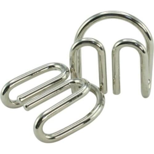 2PCS/ LOT Large Size M shaped Metal Wire Puzzle for Adults Kids
