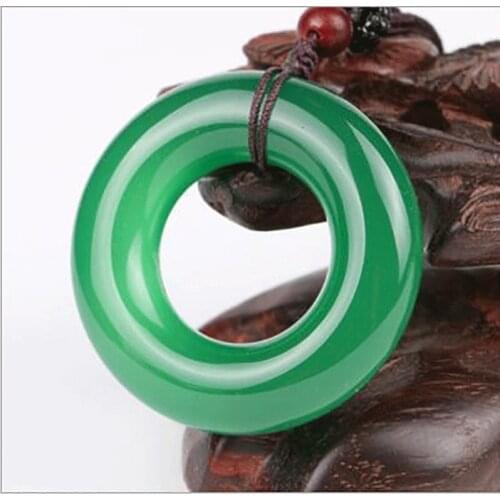 Natural Red Chalcedony Hand Carved Safety Buckle Pendant Fashion Boutique Jewelry Mens and Womens Red Agate Necklace