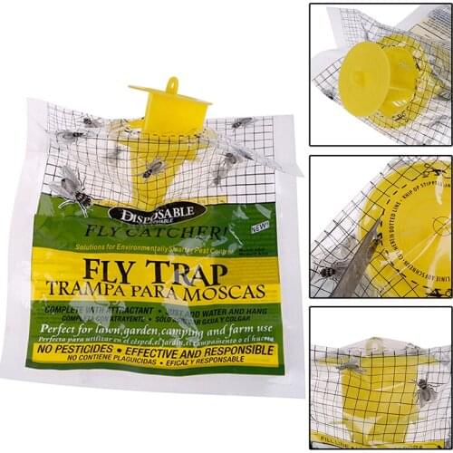Useful Anti FlyTrap Hanging fly attracting bag Attractant for Outdoor Garden Pest Catcher Products Disposable Hanging Bait Bag