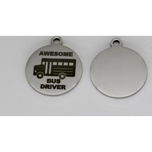 Awesome Bus Driver Charm ,18mm stainless steel Alphabet Charms Dijes ,message bedels alphbet 20pcs