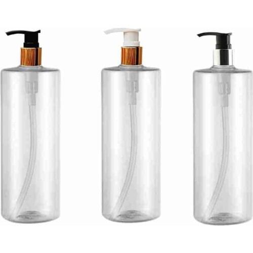1pcs High Quality 500ml Lotion Pump Bottle Plastic Cosmetic Bottle Refillable Travel Lotion Bottle