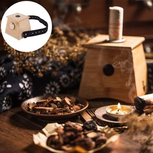 1pc Household Moxibustion Box Moxa Portable Bamboo Box Moxa Therapy Tool