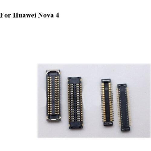 2pcs For Huawei Nova 4 LCD display screen FPC connector For Huawei Nova4 logic on motherboard mainboard