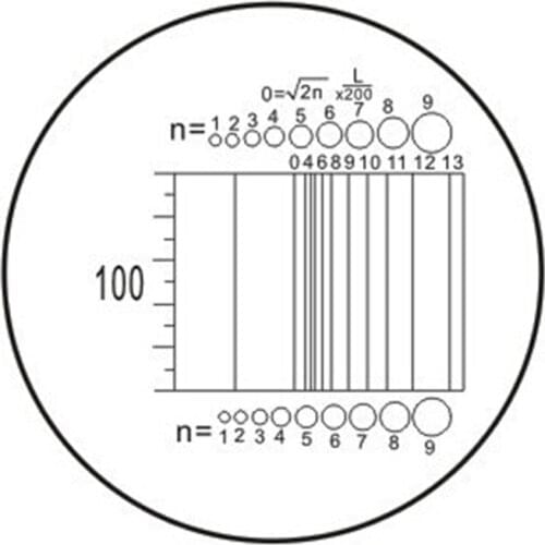 Free Shipping Microscope Objective Lens Area Measuring Scale Microscope Micrometer Type Net-shaped Eyepiece Micrometer