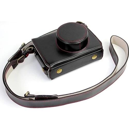 New Luxury PU Leather Video camera case bag for Fujifilm FUJI X100 X100S X100T With Strap Open battery 3 Color