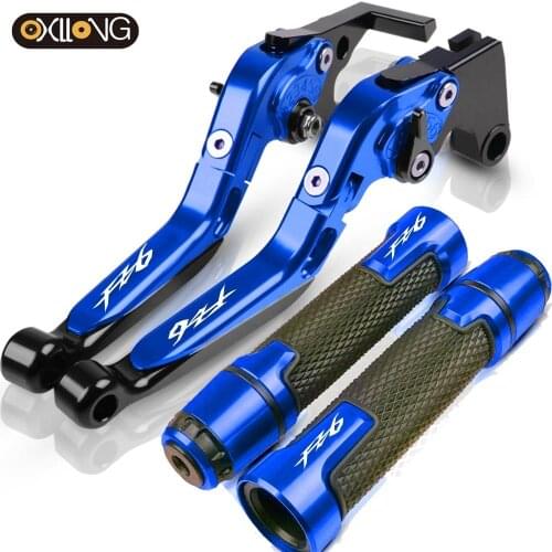 For Yamaha FZ6 2004 2005 2006 2007 2008 2009 2010 Motorcycle Accessories Handlebar Hand Grips ends Extendable Brake Clutch Lever