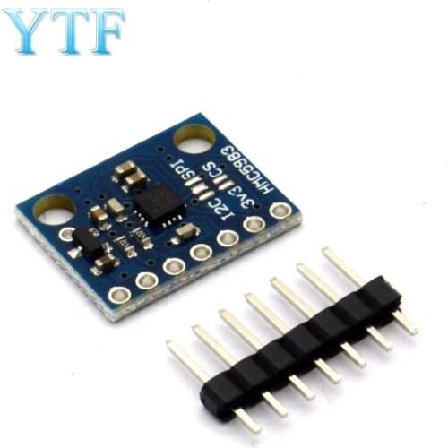 GY-282 HMC5983 Replace HMC5883L High-precision High-sensitivity Temperature Compensation Triaxial Compass IIC SPI Module