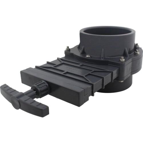 Pool gate valve pvc slide valve sewer slide valve for camper car Caravan drain valve 40 50 63 75 90 110mm