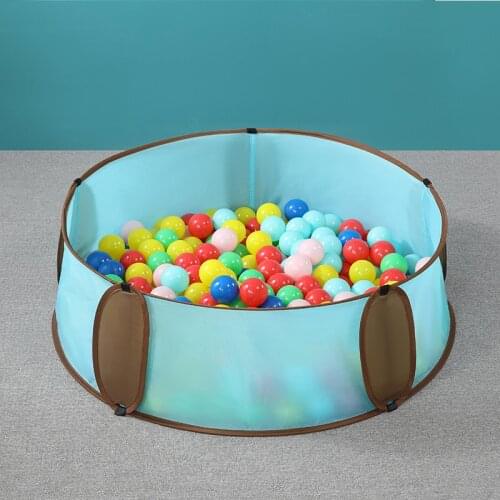 Foldable Infant Ball Pool Shining Ball Pit Balls For Dry Pool Washable Ocean Ball Playpen Toys Folding Fence Kids Room Decor Toy