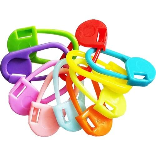 50/100pcs Colorful Knitting Crochet Locking Stitch Markers Stitch Needle Clip for Yarn Knitting Stitch Holders Sewing Supplies