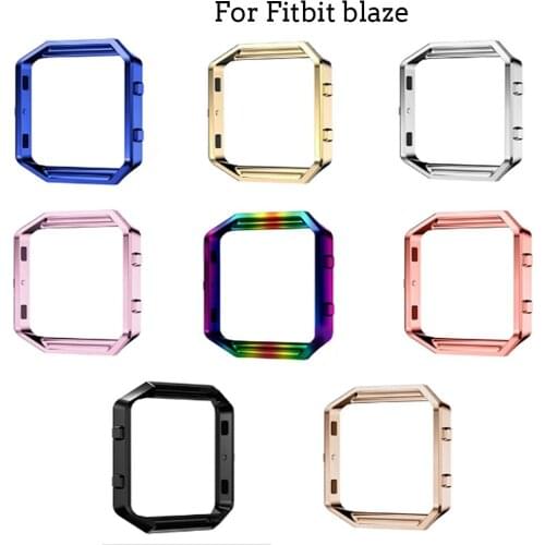 Metal protective case Frame Case Cover Shell For Fitbit Blaze Stainles Steel Replacement case Activity Tracker Watch Accessories