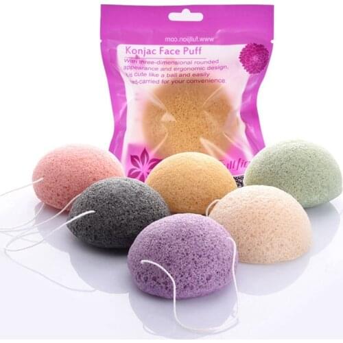 Flutter Wash Natural Active Plant Konjac Cleansing Cotton Bamboo Charcoal Cleaning Flapping Amorphophallus Konjac Wet Sponge