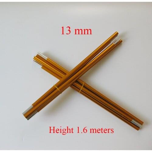 160 cm height 4 sections Diameter 13 mm professional tent support rod of shelter tarp canopy aluminium alloy pole