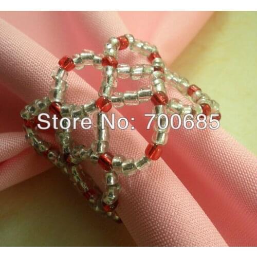 Wholesale beaded wedding napkin ring, napkin holder qn13072303