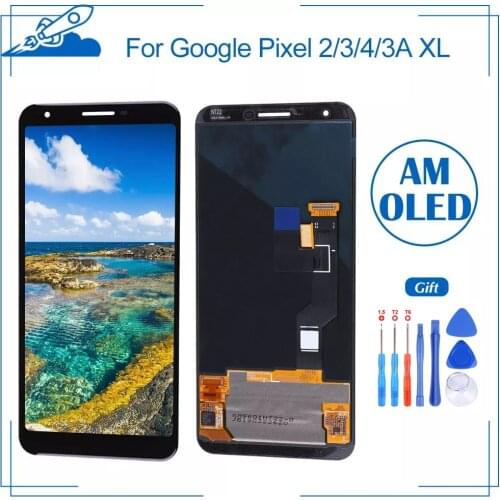 Original AMOLED For Google Pixel 2 3 4 3A LCD Display Touch Digitizer Screen For Google Pixel 2XL 3XL 4XL 3AXL Replacement Parts