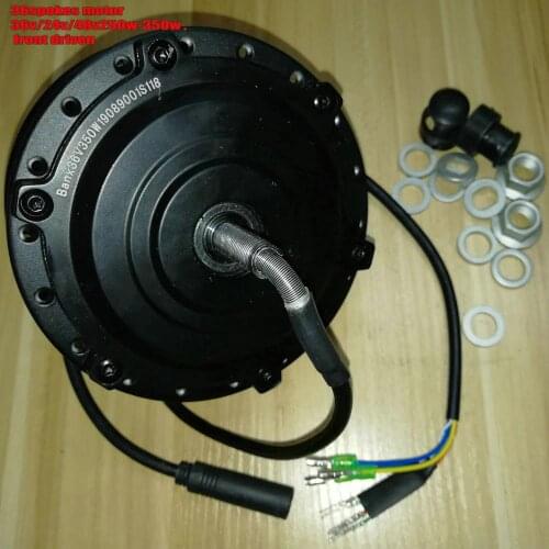 24v36v48v 250w350w BLDC gear motor front driven v brake/disc brake for electric bike 16inch-28inch MTB scooter conversion part