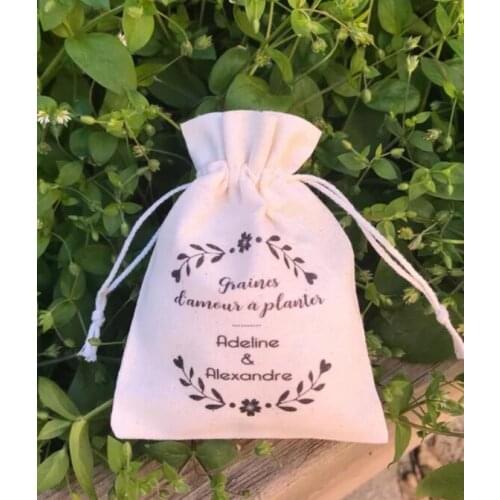 Personalized seeds of love wedding muslim gift bags Candy pouches Bridesmaid Bachelorette Hangover Survival emergency Kits