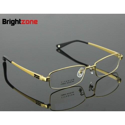 Full Rim Pure Titanium Mens Eyeglasses Frame Eyewear Prescription Glasses Frame Size 54-18-140