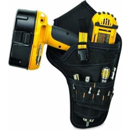 Drill Belt Pouch Portable Heavy Duty Drill Drive Holster Cordless Tool Bag Durable Pocket Bit Holder Belt Pouch