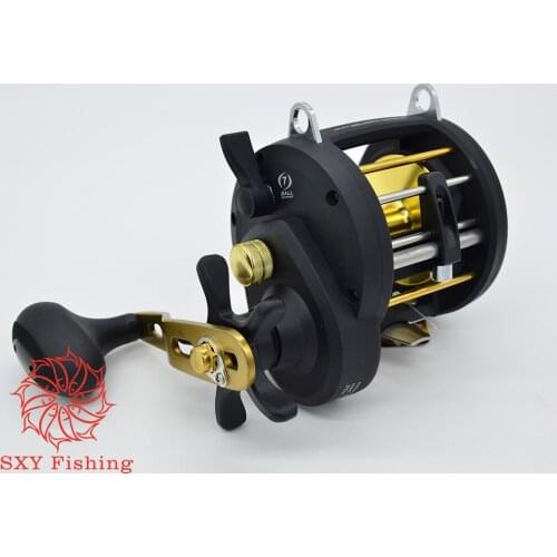 SXY FISHING EOM30/50 Cast drum wheel Deep-sea fishing wheel Fishing force 15kg All metal fishing wheel 9 shaft Towing wheel