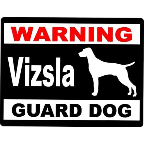 Funny Car Stickers Vizsla Guard Dog Accessories Motorcycle Cover Scratches Waterproof Laptop PVC 15cm *12cm