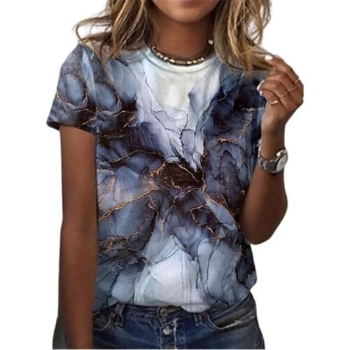3XL Plus Size Women 3D Floral Print T Shirt Summer 2021 New Fashion Casual O-Neck Short Sleeve Shirt Streetwear Ladies Tee Tops