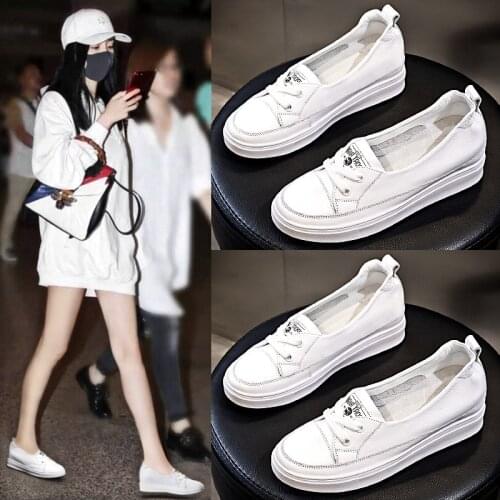 Womens Inside Increase Shoes White Female Fashion and Comfortable Platform Vulcanize Sneakers