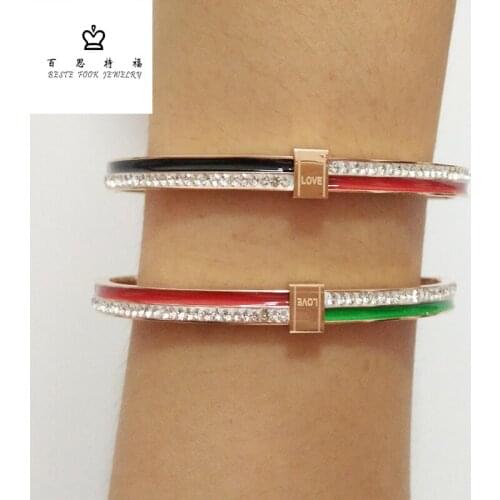 Love Bracelet Female Rose Gold Titanium Steel Bracelets Nomination Gold Bangles for Women Fashion Jewerly