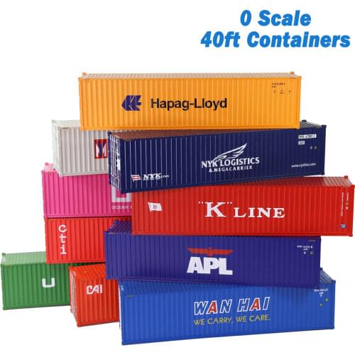 1pc O Scale 40ft Shipping Container Model Railway 1:48 40 Foot Container Accessories C8740