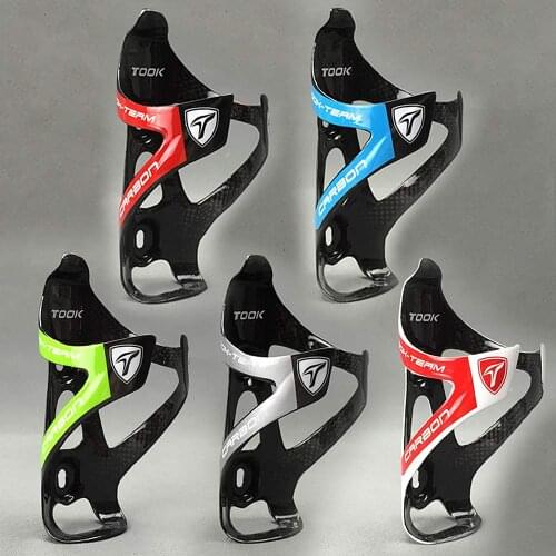 1pcs Water Bottle Cage Bicycle Rack Accessories Ultralight Carbon Fiber Total MTB Bicycle Path Water Bottle Holder Cycling Parts