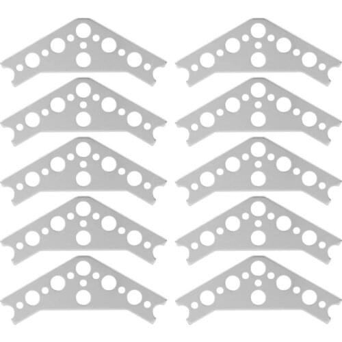 10Pcs Gusset 120 Degrees 7005 Aluminum Robotic Connection Gusset for TETRIX PRIME