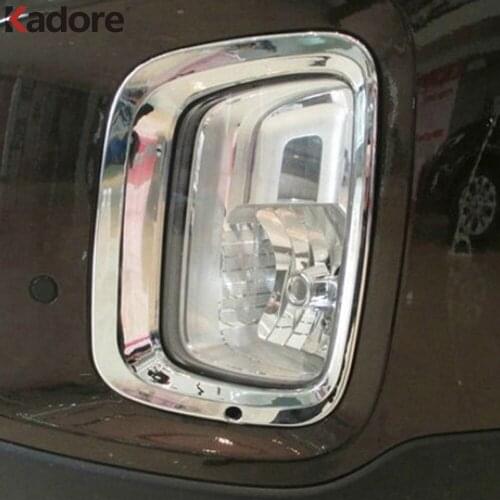Front Fog Light Lamp Cover Trim For KIA Sorento 2013 2014 ABS Chrome Foglight Frame Trims Sticker Car Styling Accessories 2pcs