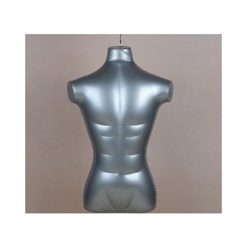 74CM half torso Thicker section inflatable body mannequins body male model bust without arms,maniquis para ropa M00012