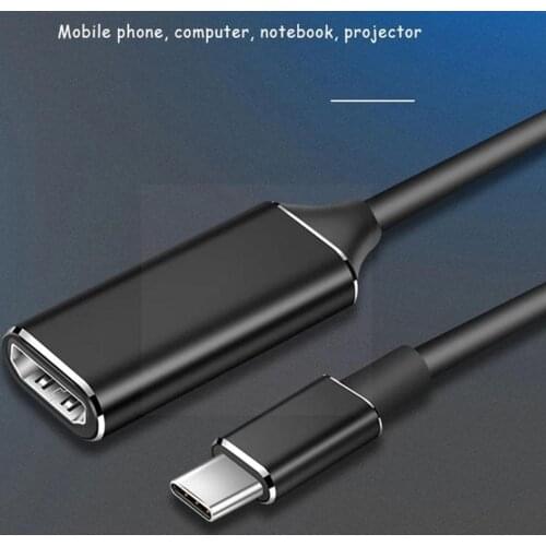USB-C Adapter Video Cables USB-C Type C To HDMI-compatible 4K Tablet Mobile For PC Converter USB Adapter TV 3.1 HD Phone P9I5