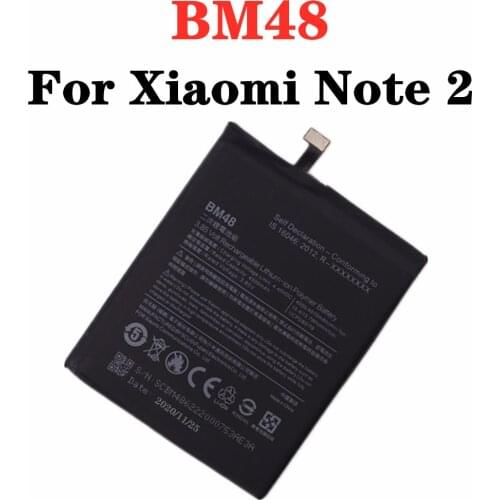 For Xiaomi Mi Note 2 Note2 Phone Battery BM48 4070mAh High Quality Smartphone Replacement Batteries Bateria